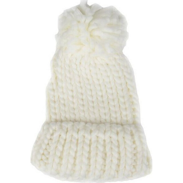 4F Dames pom pom muts UTPP1494_white large 4F Dames pom pom muts UTPP1494_white large