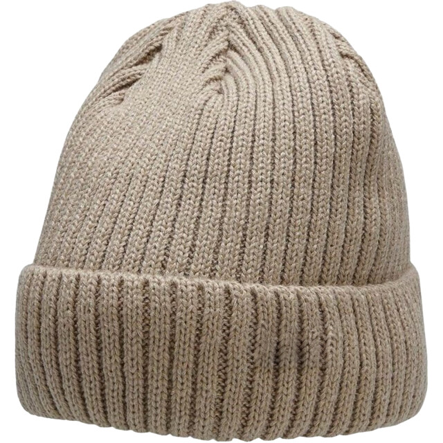 4F Heren h4z22 logo turned up cuff beanie UTPP885_brown large