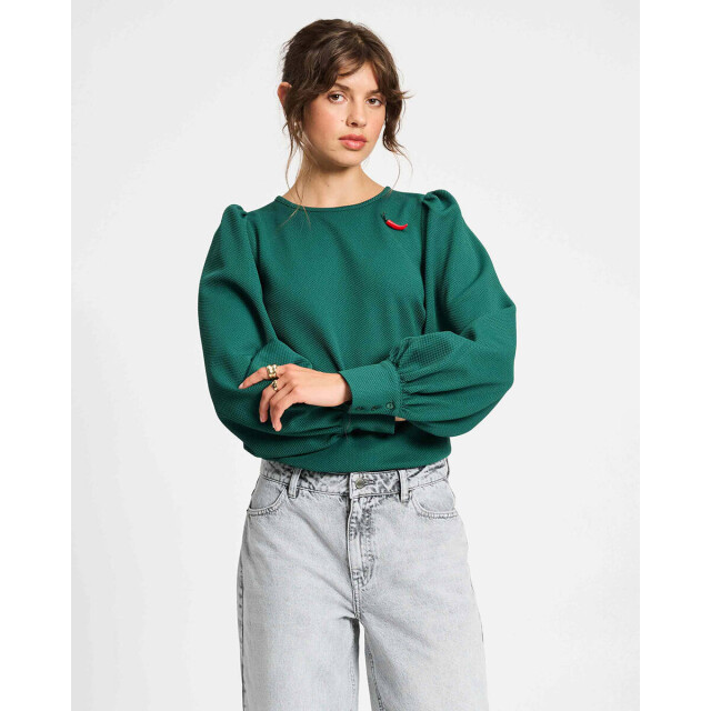 Pom Amsterdam Top lange mouw sp9273 Pom Amsterdam Top lange mouw SP9273 large