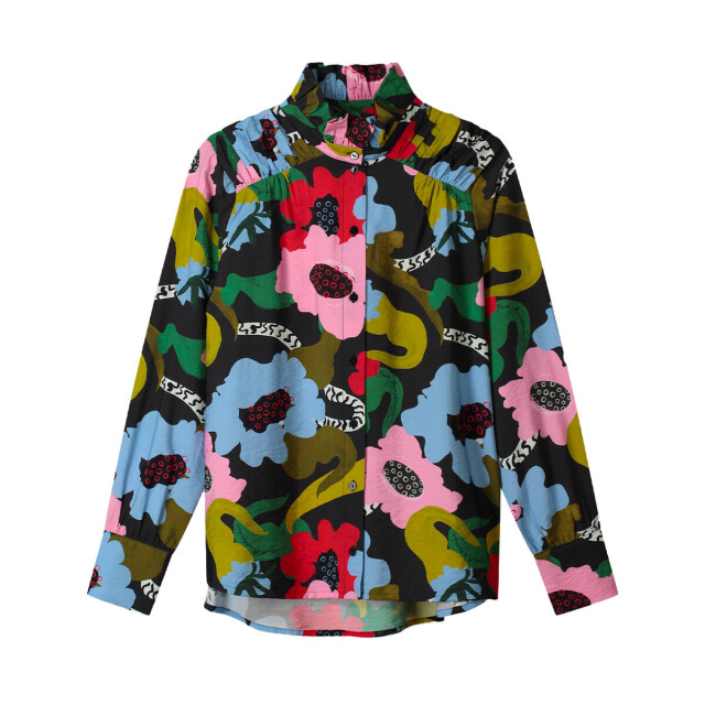Pom Amsterdam Blouse lange mouw sp9291 Pom Amsterdam Blouse lange mouw SP9291 large