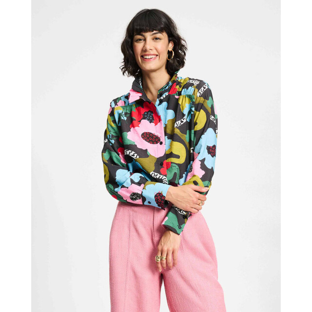 Pom Amsterdam Blouse lange mouw sp9291 Pom Amsterdam Blouse lange mouw SP9291 large