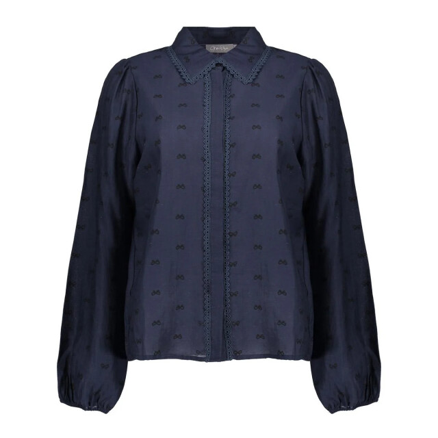 Geisha 53533-14 675 blouse with lace details navy 53533-14 675 large