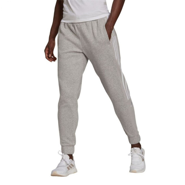 Adidas Dames essentials 3 stripes colour block regular joggingbroek UTPP1785_greysilver large Adidas Dames essentials 3 stripes colour block regular joggingbroek UTPP1785_greysilver large