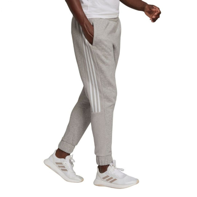 Adidas Dames essentials 3 stripes colour block regular joggingbroek UTPP1785_greysilver large Adidas Dames essentials 3 stripes colour block regular joggingbroek UTPP1785_greysilver large