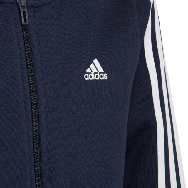 Adidas Kinder/kids essentials 3 strepen fleece full zip hoodie UTPP4103_navyblue large Adidas Kinder/kids essentials 3 strepen fleece full zip hoodie UTPP4103_navyblue large