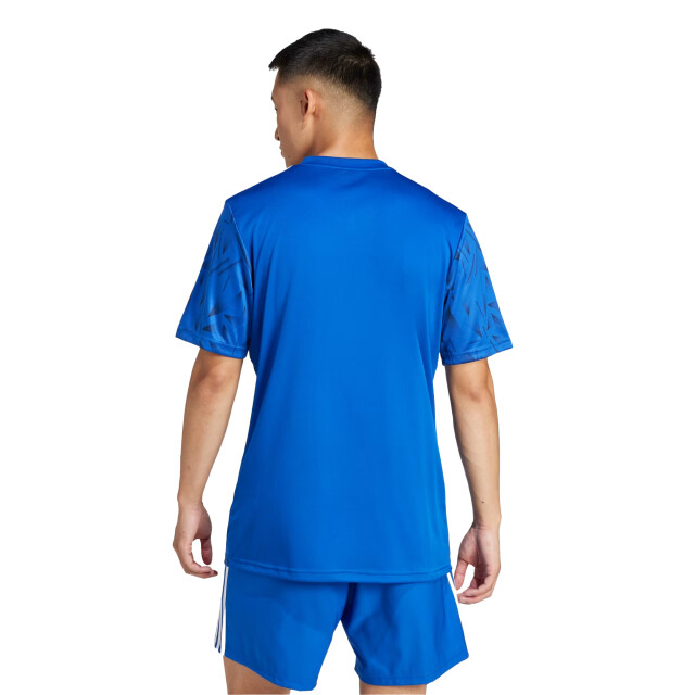 Adidas Heren team icoon 25 geometrisch patroon t-shirt UTPP5966_royalblue large