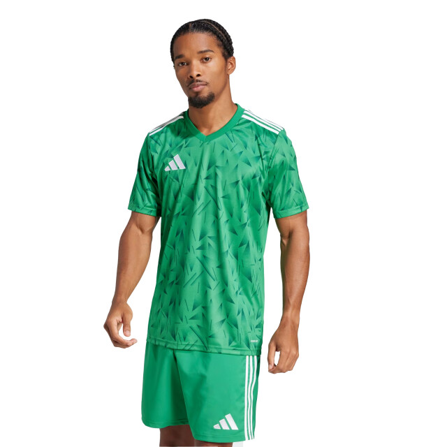 Adidas Heren team icoon 25 geometrisch patroon t-shirt UTPP5966_teamgreen large