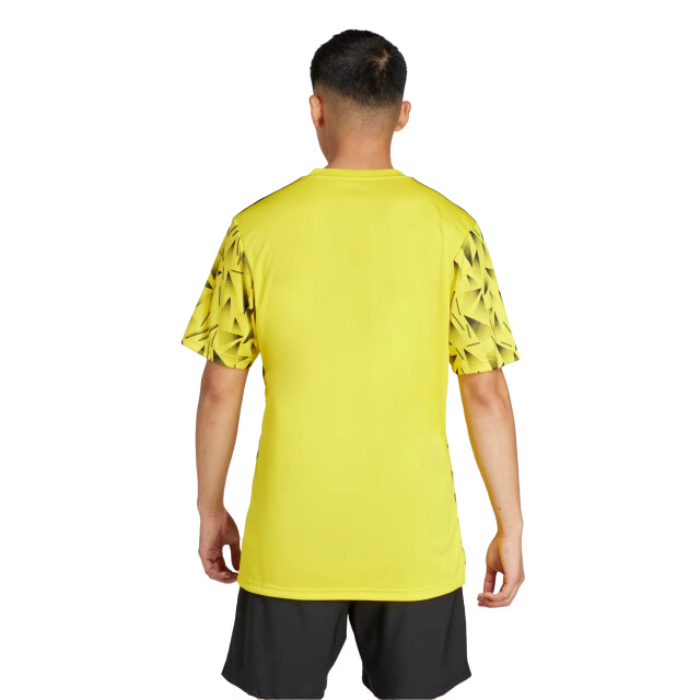 Adidas Heren team icoon 25 geometrisch patroon t-shirt UTPP5966_yellow large