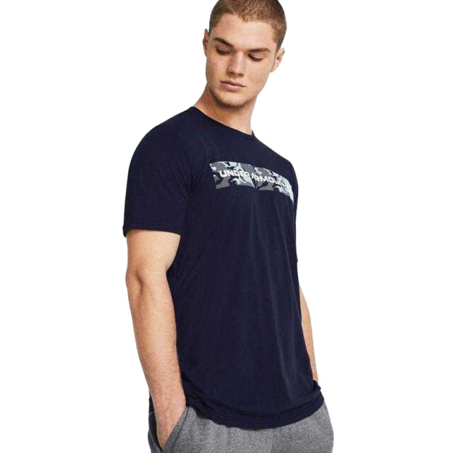 Under Armour Heren camo streep t-shirt UTPP4172_navyblue large