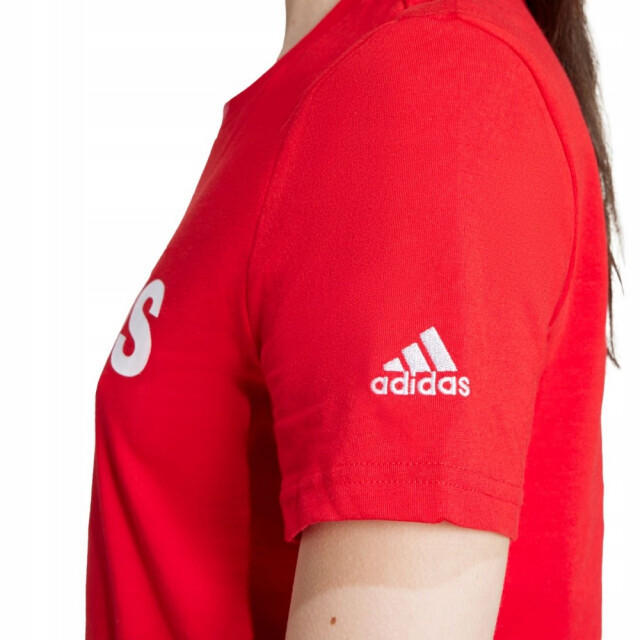 Adidas Dames essentials logo slim lounge t-shirt UTPP5338_red large