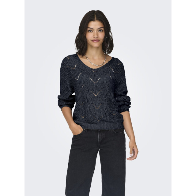 Jacqueline de Yong Jdybadut ls v-neck struc glitt pull knt - 4219.30.0006 large Jacqueline de Yong Jdybadut ls v-neck struc glitt pull knt - 4219.30.0006 large