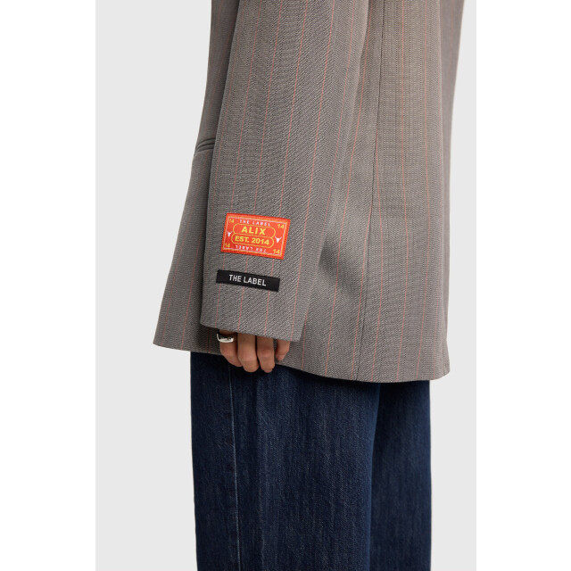 Alix The Label 2508440338 ladies woven classy grandad blazer 2508440338 classy grandad blazer large