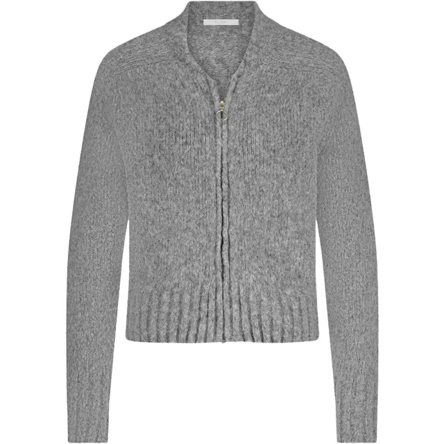 By-Bar Amsterdam Jonas zipp cardigan grey melee 25514007-825 large