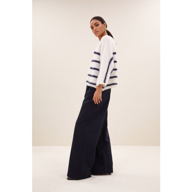 By-Bar Amsterdam Fleur stripe pullover marine stripe 25515027-717 large