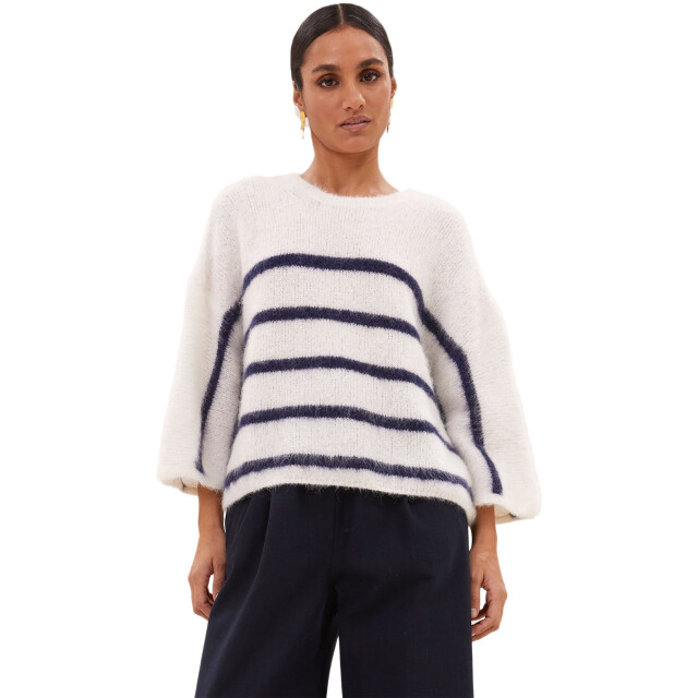 By-Bar Amsterdam Fleur stripe pullover marine stripe 25515027-717 large
