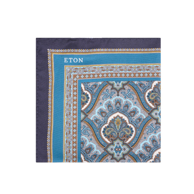 Eton Paisley print silk pocket square 106607-001-1 large