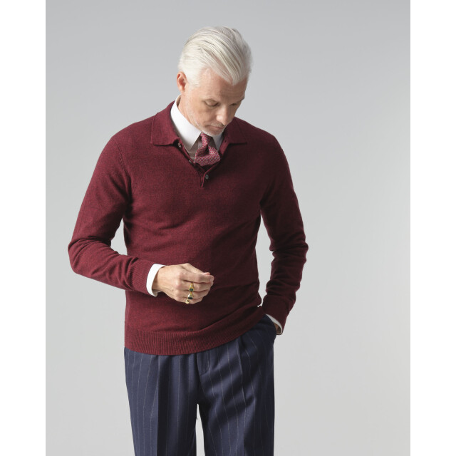 Dutch Dandies Arno kantelberg polo met lange mouwen 093355-004-M large