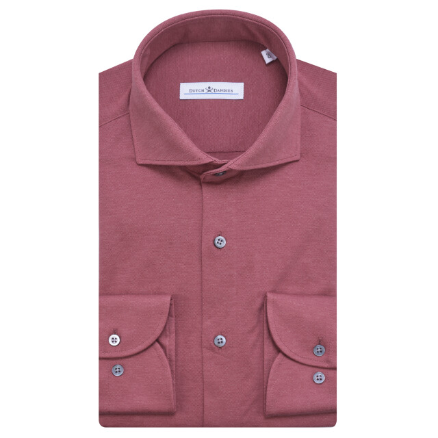 Dutch Dandies Knitted slim fit overhemd met lange mouwen 071718-004-39 large