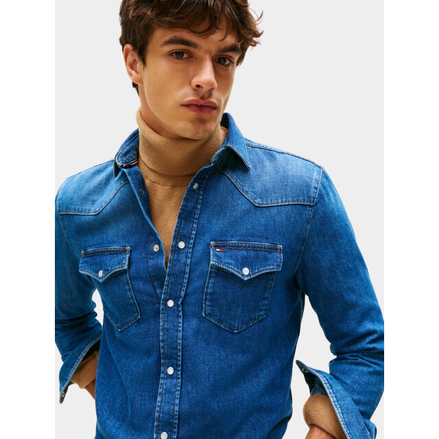 Tommy Hilfiger Overshirt western shirt noah indigo mw0mw42084/1bw 199172 large