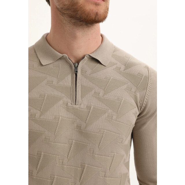 Gabbiano Heren trui 615762 4445 Gabbiano Polo 615762 4445Taupe large