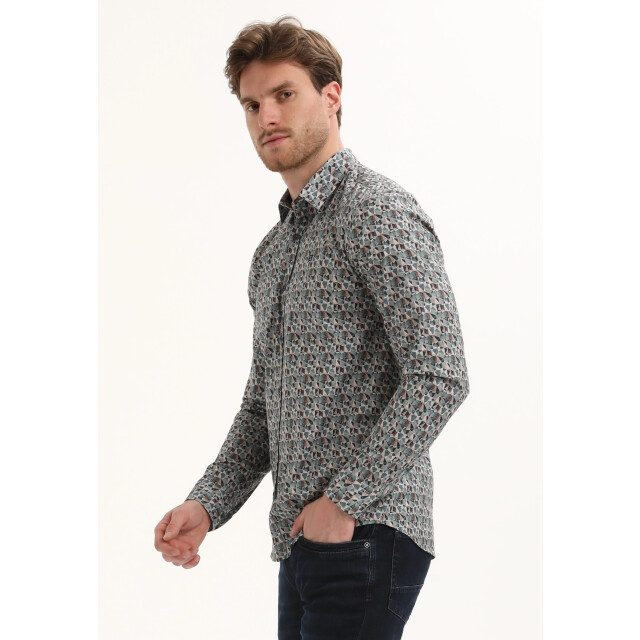 Gabbiano Heren overhemd 335738 5703 teal blue Gabbiano Overhemd 335738 5703TealBlue large