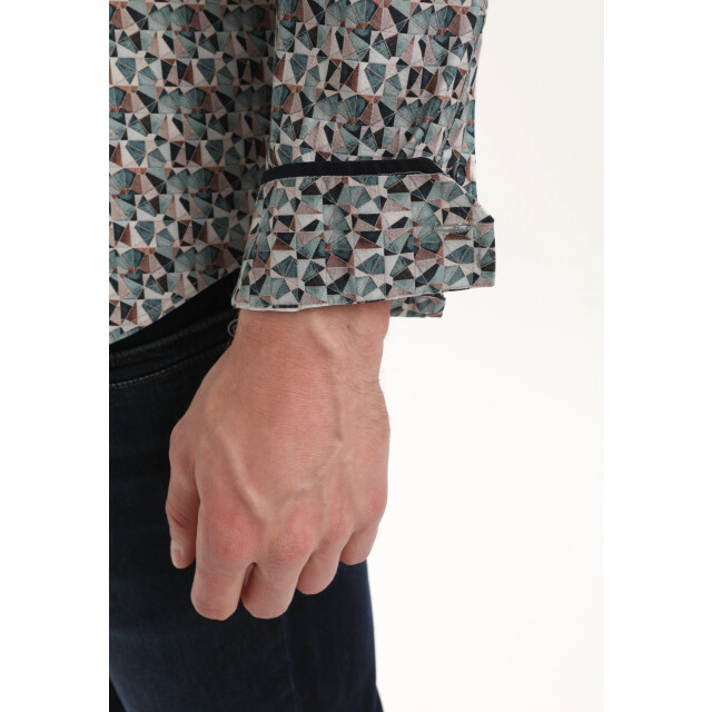 Gabbiano Heren overhemd 335738 5703 teal blue Gabbiano Overhemd 335738 5703TealBlue large