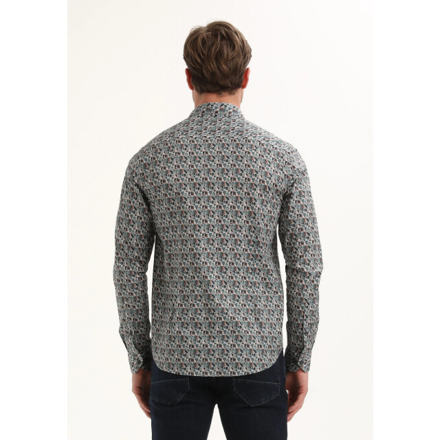 Gabbiano Heren overhemd 335738 5703 teal blue Gabbiano Overhemd 335738 5703TealBlue large