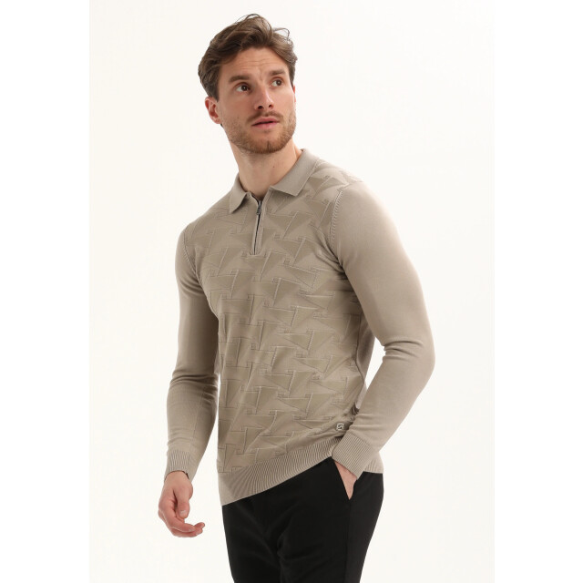 Gabbiano Heren trui 615762 4445 Gabbiano Polo 615762 4445Taupe large