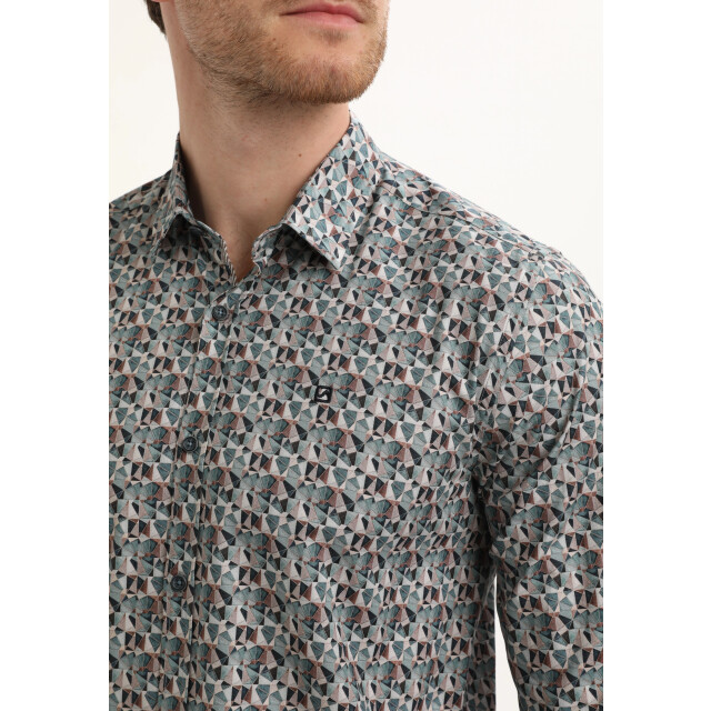 Gabbiano Heren overhemd 335738 5703 teal blue Gabbiano Overhemd 335738 5703TealBlue large