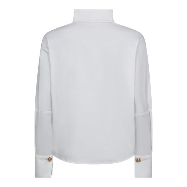 Co'Couture Cc sanna asym button blouse CC Sanna Asym Button Blouse/4000 White large