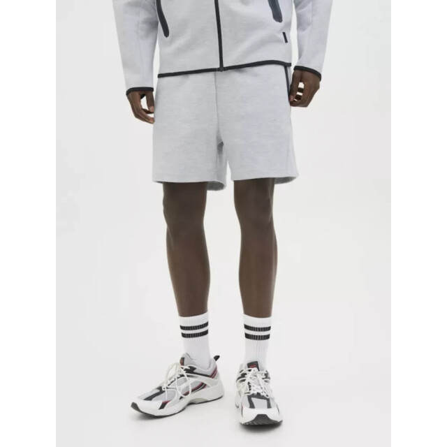 Jack & Jones 12273304 gordon light grey heren fusion tricot short Light Grey/12273304 Gordon large