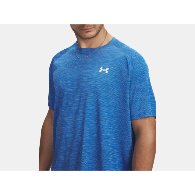 Under Armour ua tech textured ss-blu sport t-shirt korte mouw heren - 072360_200-M large