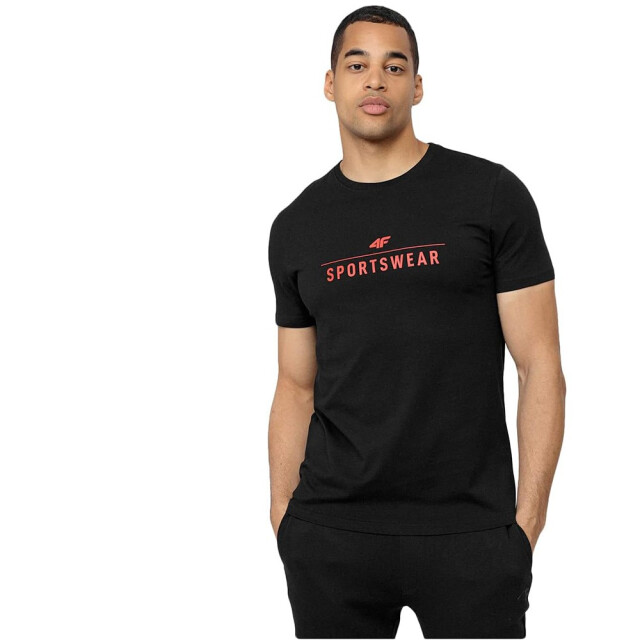 4F Heren h4z22 logo regular t-shirt UTPP1745_black large