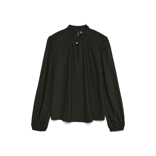Vero Moda Vmani ls frill top wvn ga 10334521 large
