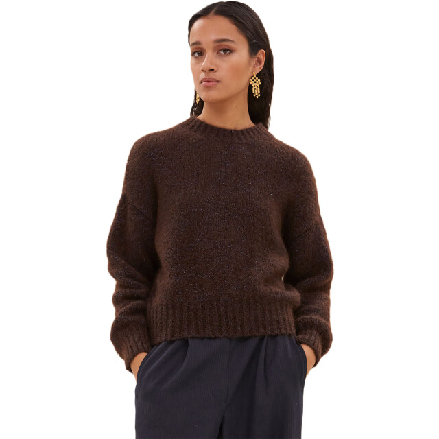 By-Bar Amsterdam Sonny sparkle pullover dark brown 25515007-785 large By-Bar Amsterdam Sonny sparkle pullover dark brown 25515007-785 large