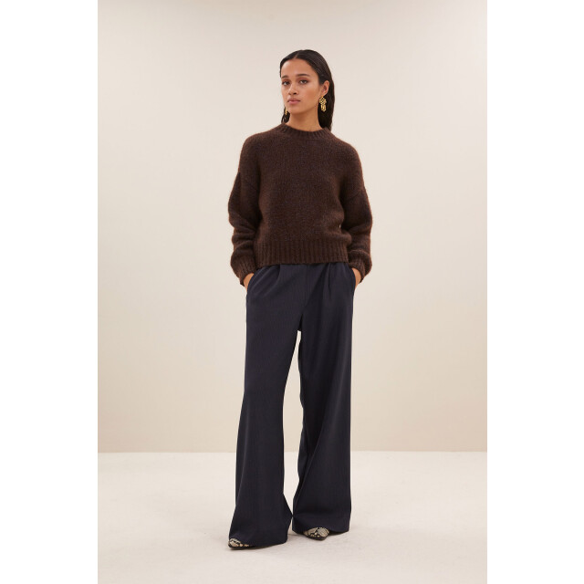 By-Bar Amsterdam Sonny sparkle pullover dark brown 25515007-785 large By-Bar Amsterdam Sonny sparkle pullover dark brown 25515007-785 large