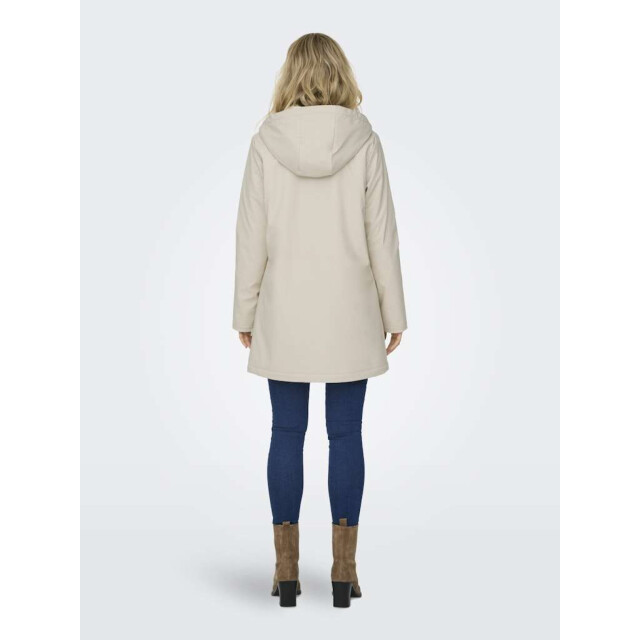 Only Onlsally raincoat otw noos oatmeal/white teddy 15206116-177935001 large