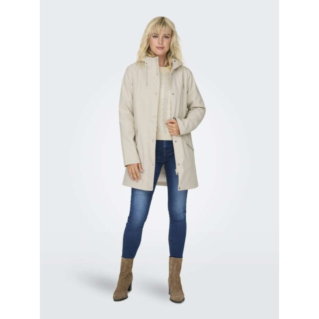 Only Onlsally raincoat otw noos oatmeal/white teddy 15206116-177935001 large