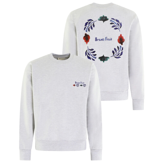 Bram's Fruit Heren flora sweater 691-Grey large