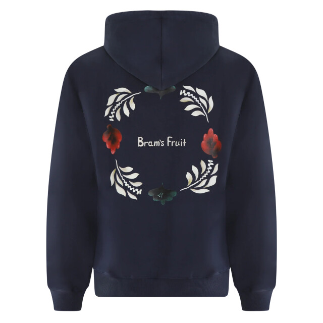 Bram's Fruit Heren flora hoodie 959-Washed Navy large