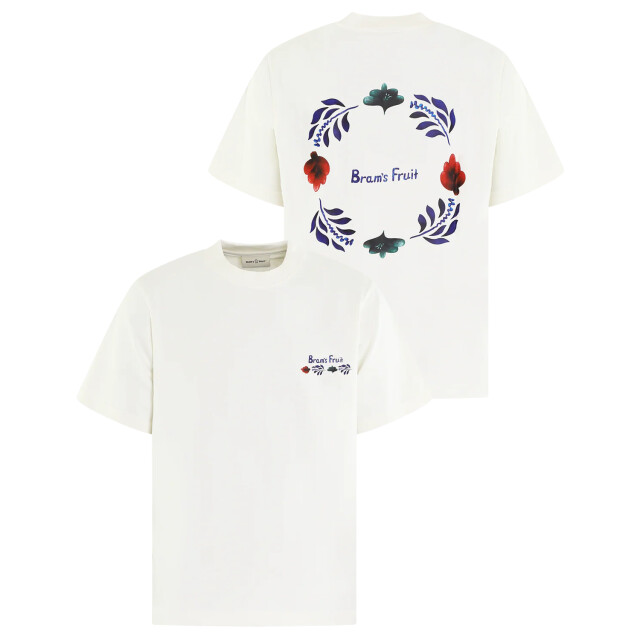 Bram's Fruit Heren flora t-shirt 1003-White large