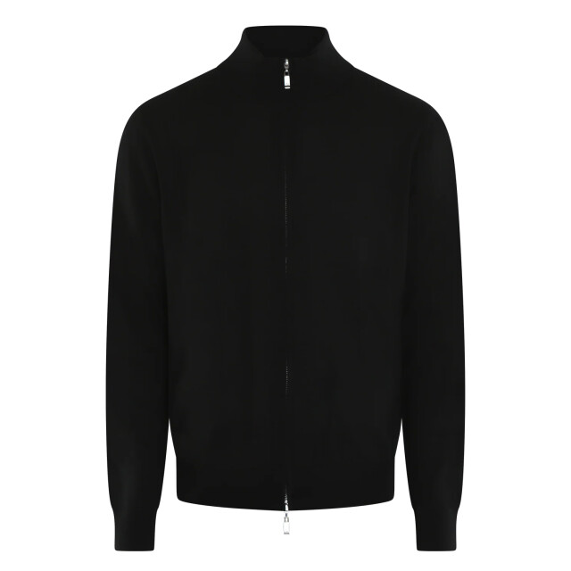 Pal Zileri Heren knitted cardigan 9B3M0M333E-Black large