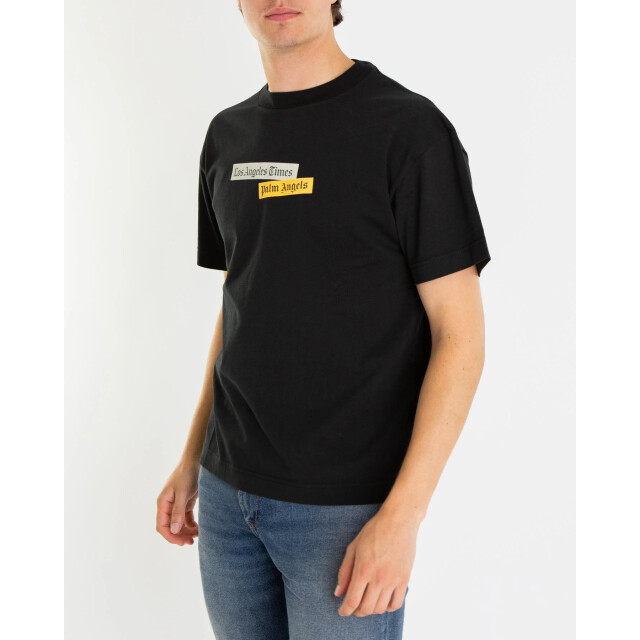 Palm Angels Heren paxlatimes reg t-shirt PMAA109F25JERO004-1084 large