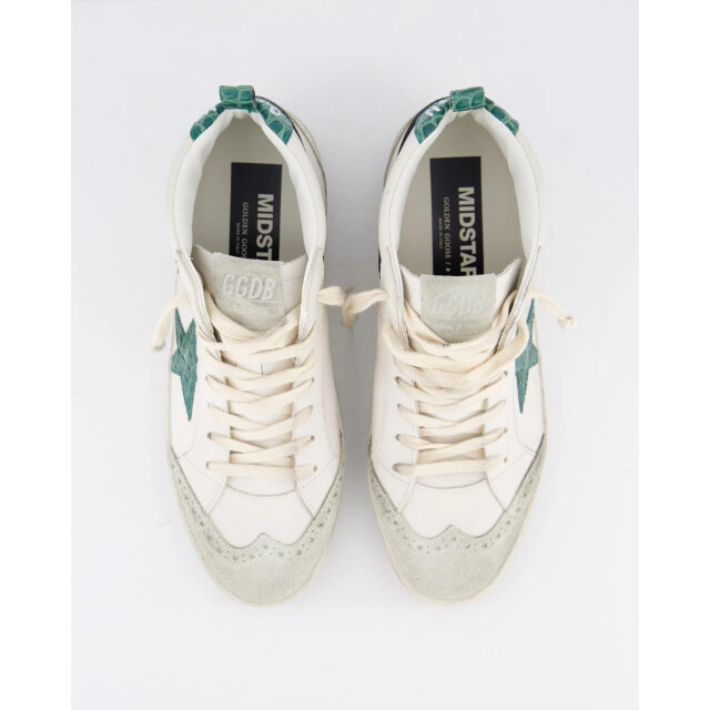 Golden Goose Deluxe Brand Dames mid star sneaker /groen GWF00122-F006156-10516 large