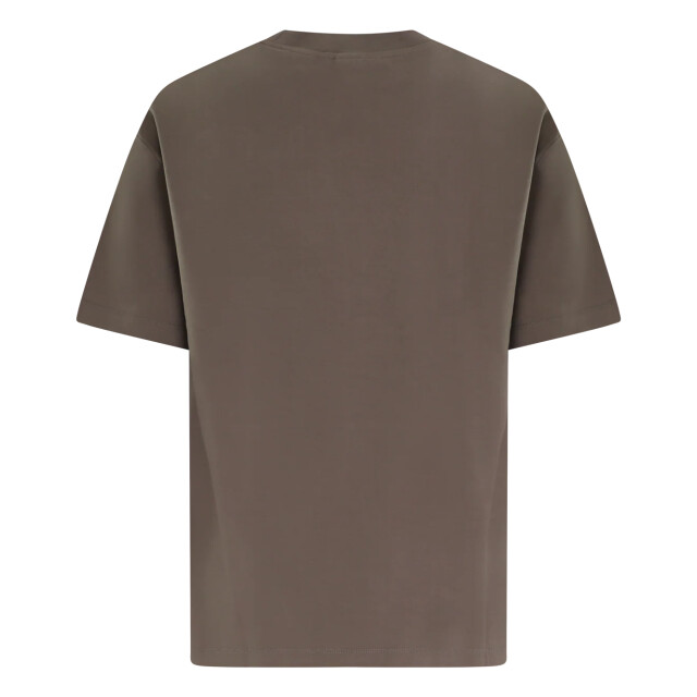 Drole De Monsieur Heren le grand hôtel t-shirt H-TS261-CO002-TA-Taupe large
