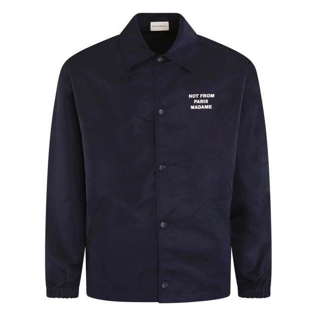 Drole De Monsieur Heren la veste slogan PERM-JT183-PA014-NY-NAVY large