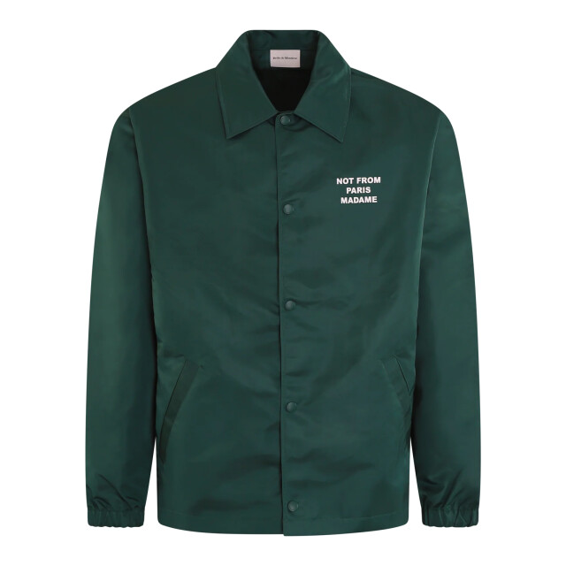 Drole De Monsieur Heren la veste slogan PERM-JT183-PA014-DGN-DARK GREEN large