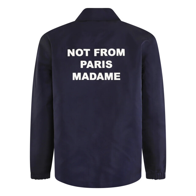 Drole De Monsieur Heren la veste slogan PERM-JT183-PA014-NY-NAVY large