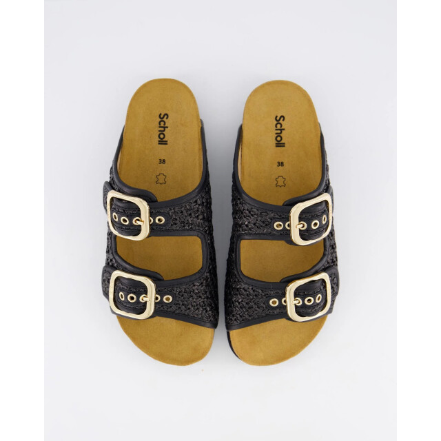 Scholl Dames noelle slipper black F323671004-Black large