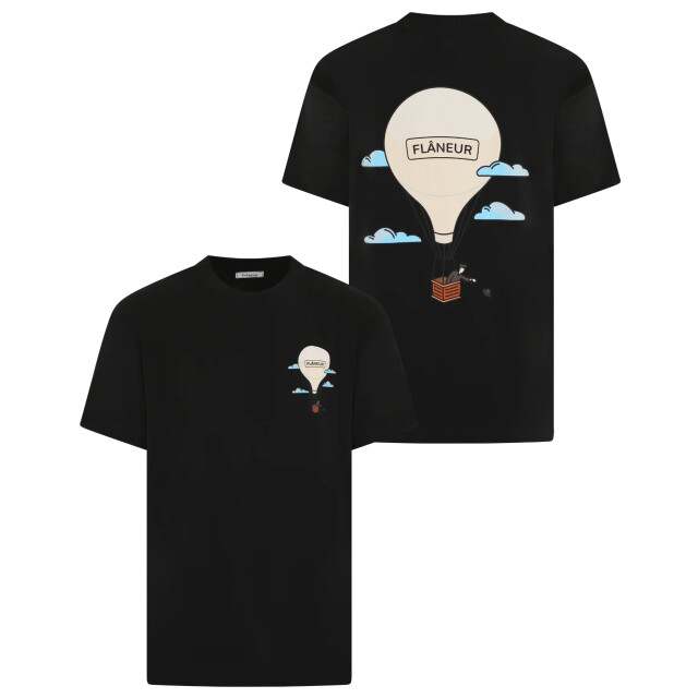 Flaneur Homme Heren aéronautique t-shirt FTSH084-999 large